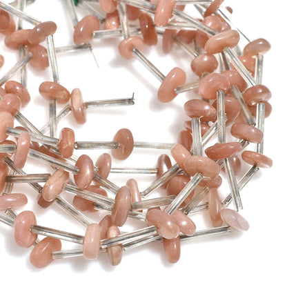Natural Peach Moonstone Oval Nugget Beads – Jewelry Making Strand
