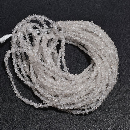 Real Herkimer Diamond Uneven Beads – Raw Quartz Crystal Strand for Wholesale StoneJewelry