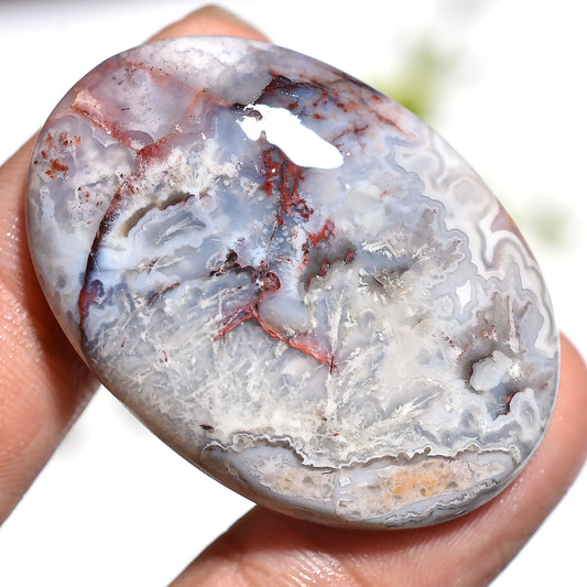 Crazy Lace Agate Cabochon - Premium Oval-Shaped Hand Polished Loose Stone