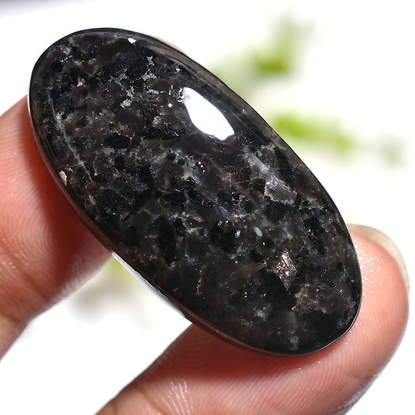 Natural Golden Nuummite Cabochon Loose - Wholesale Healing Crystal Stone