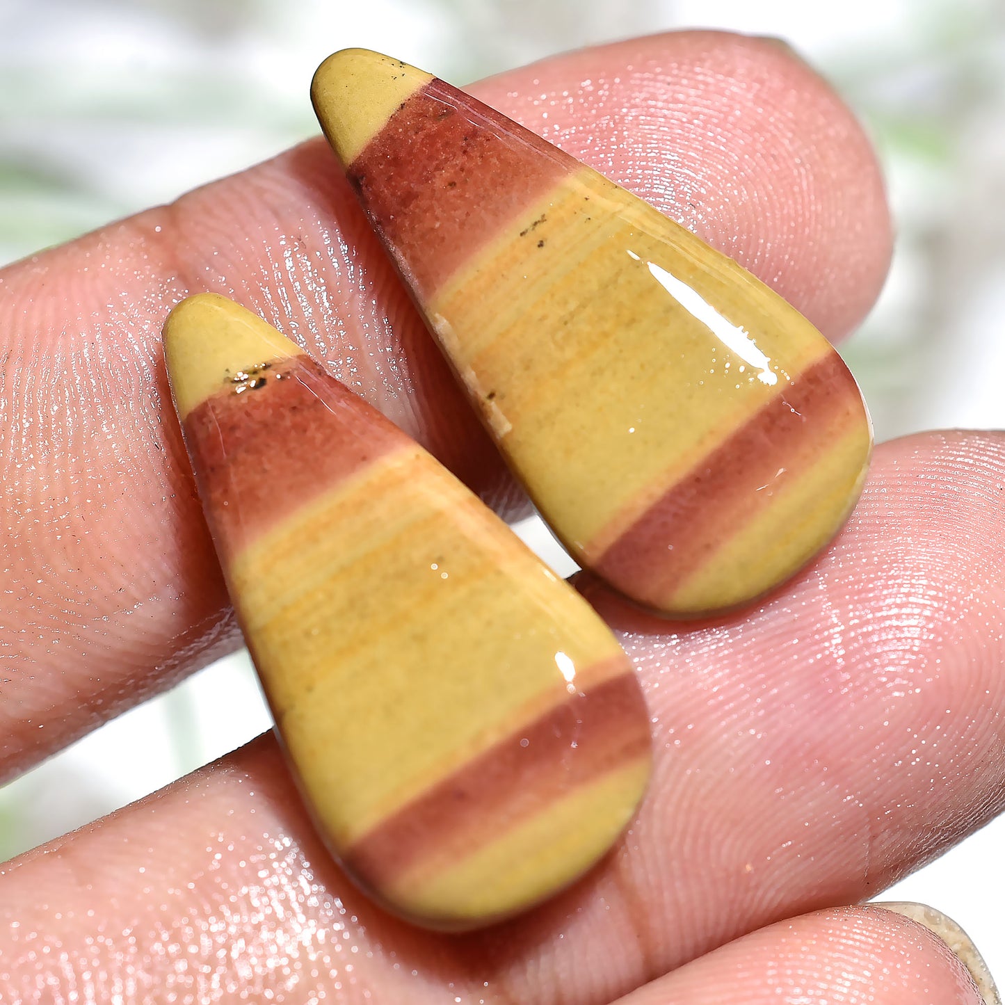 Elegant Imperial Topaz Gemstone Pair – Premium Stone Set for Spiritual Artisan Creations