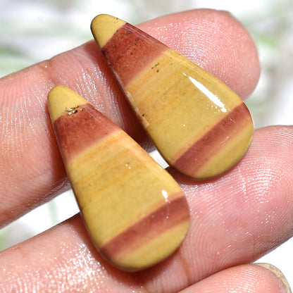 Elegant Imperial Topaz Gemstone Pair – Premium Stone Set for Spiritual Artisan Creations