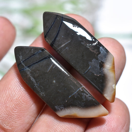 Stone Forest Palm Root Stone Set – Natural Wholesale Gemstone Pair for Jewellery