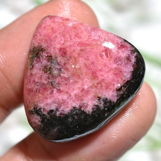 High Quality Rhodochrosite Gemstone Pair – Natural Pink Heart Shape Cabochons  24x26x4mm,/49ct
