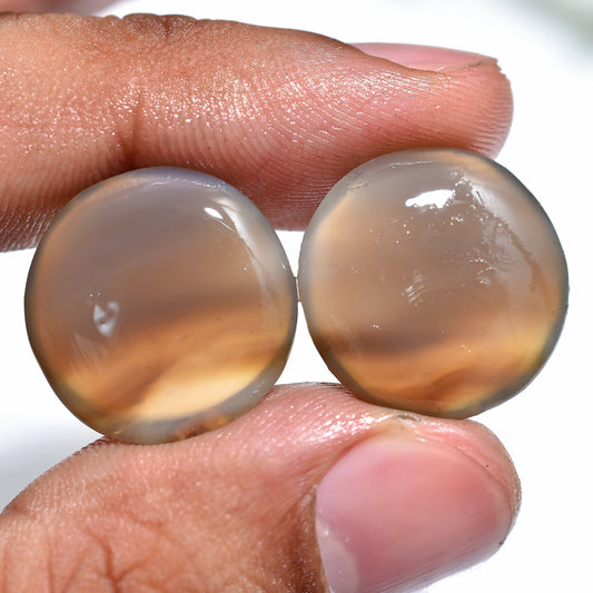 Natural Montana Agate Matched Pair - Fancy Gemstones