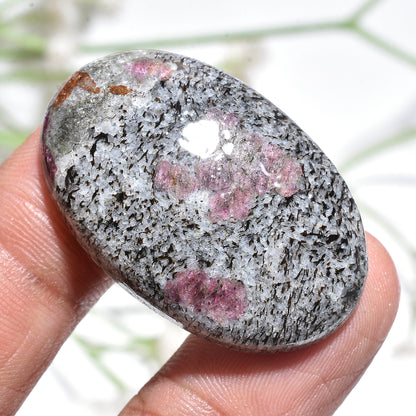 Ruby Fall Oval Gemstone – Polished Loose Cabochon for Rings & Pendants (23x36x3mm,/53ct)