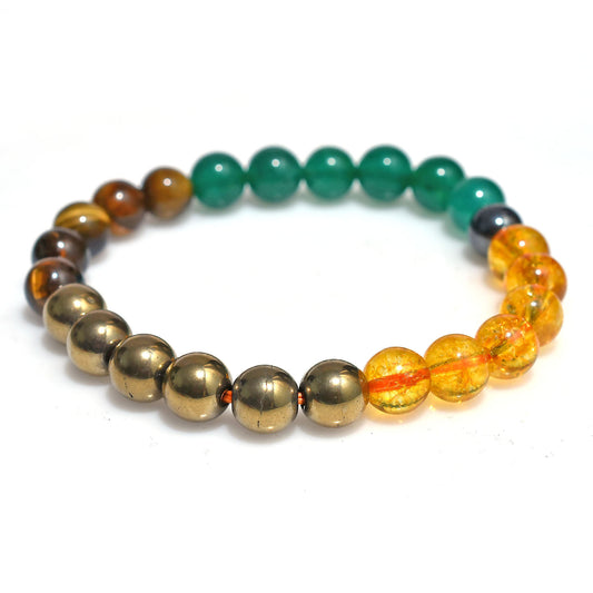 5 Chakra Beads Bracelet | Healing Energy Stone Jewelry