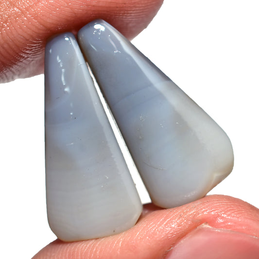 Premium Quality Montana Agate Fancy Gemstone Pair for Jewelry Carft (10x24x3mm,/21ct)