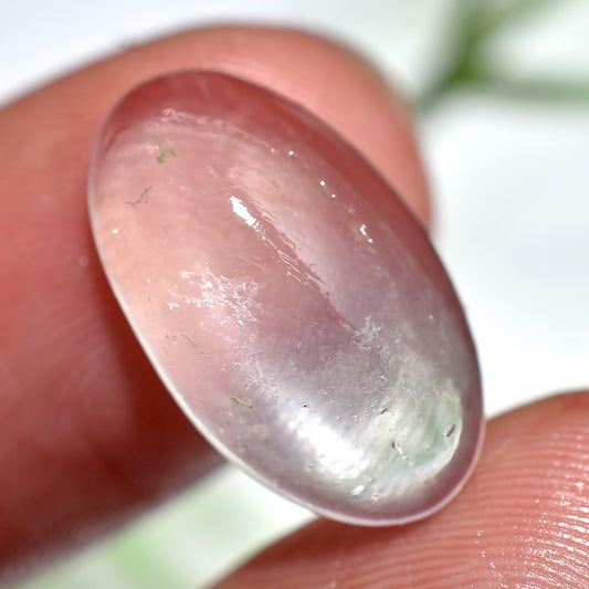Natural Rose Quartz Oval Crystal, Smooth Polished Loose Cabochon Wholesale (9x17x3mm,/7ct)