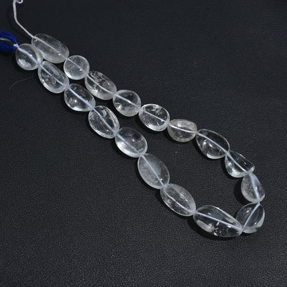 Trendy Crystal Quartz Nugget Beads – Raw Tumbled Gemstones for Jewelry