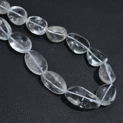 Trendy Crystal Quartz Nugget Beads – Raw Tumbled Gemstones for Jewelry
