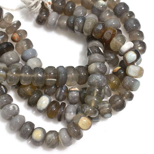 Earthy Tone Boulder Opal Rondelle Beads – Wholesale Gemstone Strand for Jewelry Making