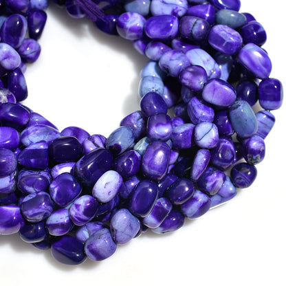 Purple Opal Nuggets Smooth Beads – 13 Inch Strand Wholesale Gemstone Beads For Jewelry Crafts