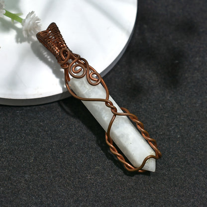 Mystical Rainbow Moonstone Pendant -  Wholesale Spiritual Healing Gemstone Necklace 37ct
