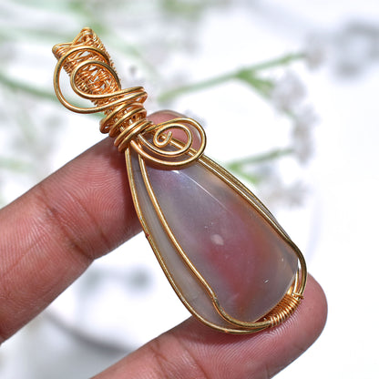 Unique Botswana Gemstone Pendant – Golden Wire Wrapped Wholesale Jewelry  collections
