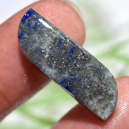 Fancy Shape Lapis Lazuli Cabochon – Natural Blue Gemstone for Jewelry (8x36x3mm,/12ct)