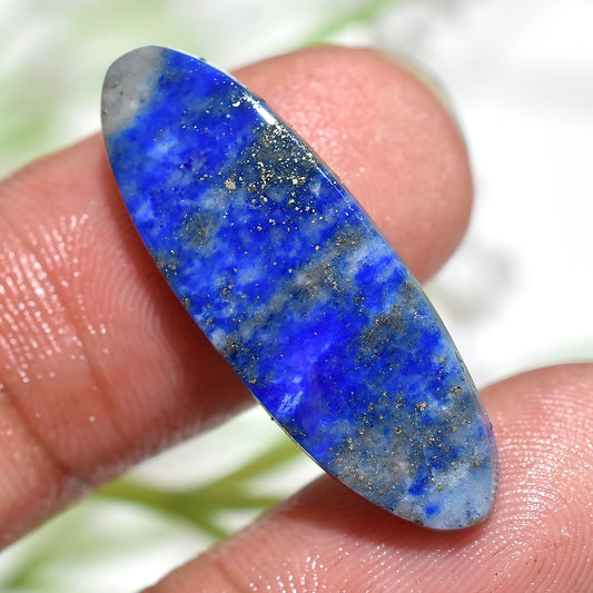 Oval Shaped Lapis Lazuli – Polished Stone for Craft and Jewelry Design (9x28x3mm,/12ct)