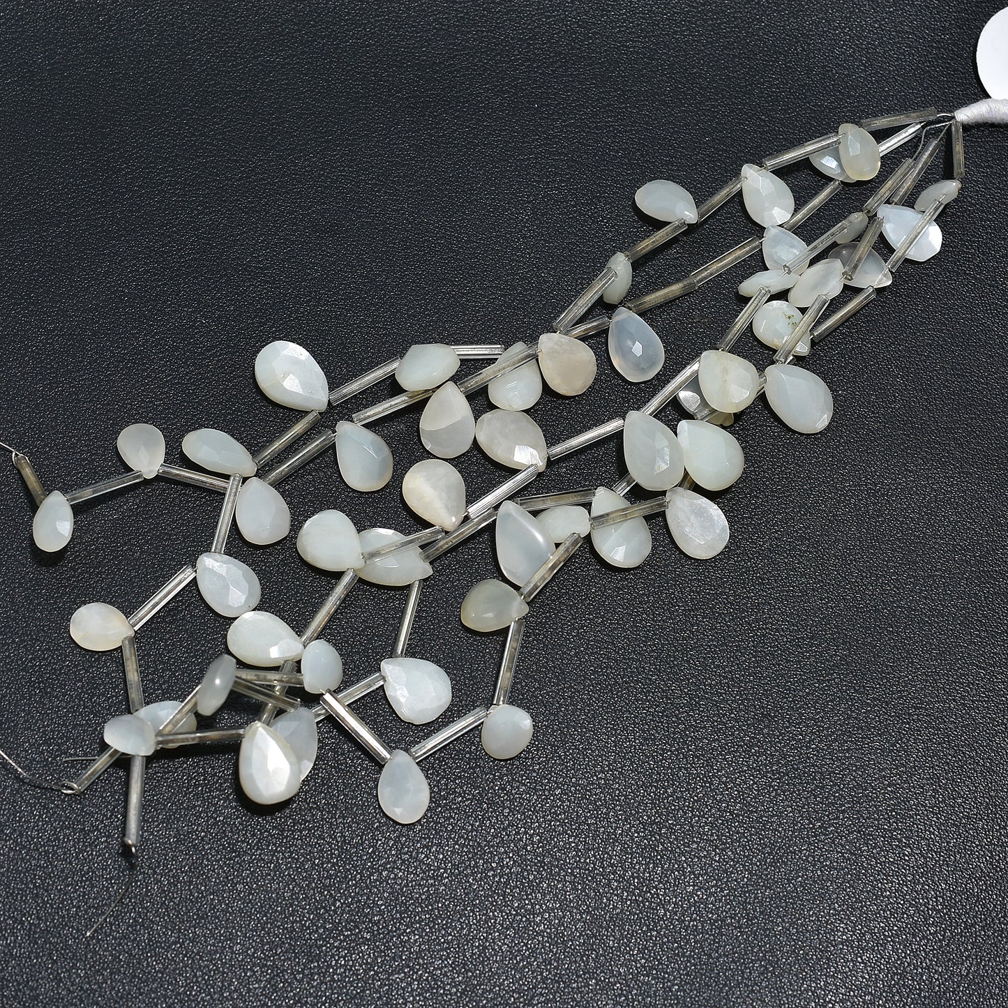 Natural Shimmering Faceted White Moonstone Beads - Wholesale Gemstones for Jewelry Making