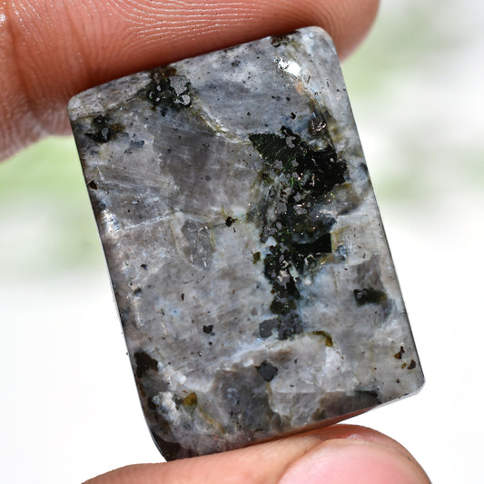 Natural Larvikite Smooth Cabochons – Jewelry & Craft Stones (28x20x5mm,/39ct)