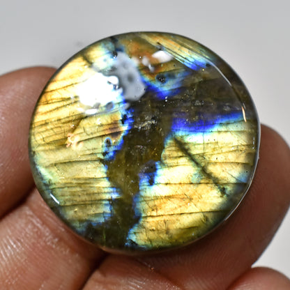 Natural Labradorite Multi-Flash Cabochons – Oval, Heart & Round Shaped Loose Gemstones for DIY Jewelry
