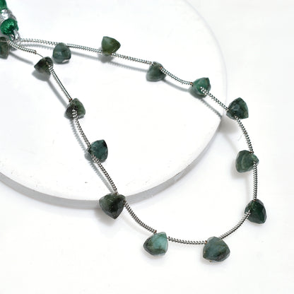Authentic Emerald Triangle Faceted Beads – Wholesale Gemstone Strand For Jewelry Crafters