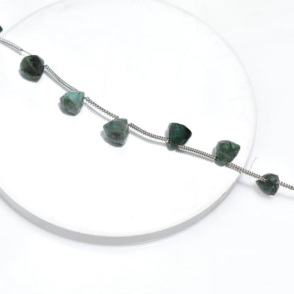 Authentic Emerald Triangle Faceted Beads – Wholesale Gemstone Strand For Jewelry Crafters