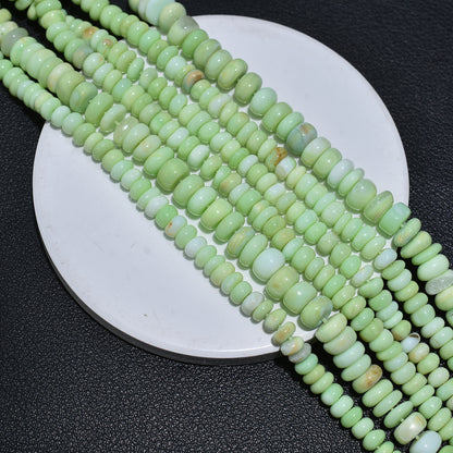 Soft Green Opal Beads – Light-Toned Gemstones for Custom Accessories