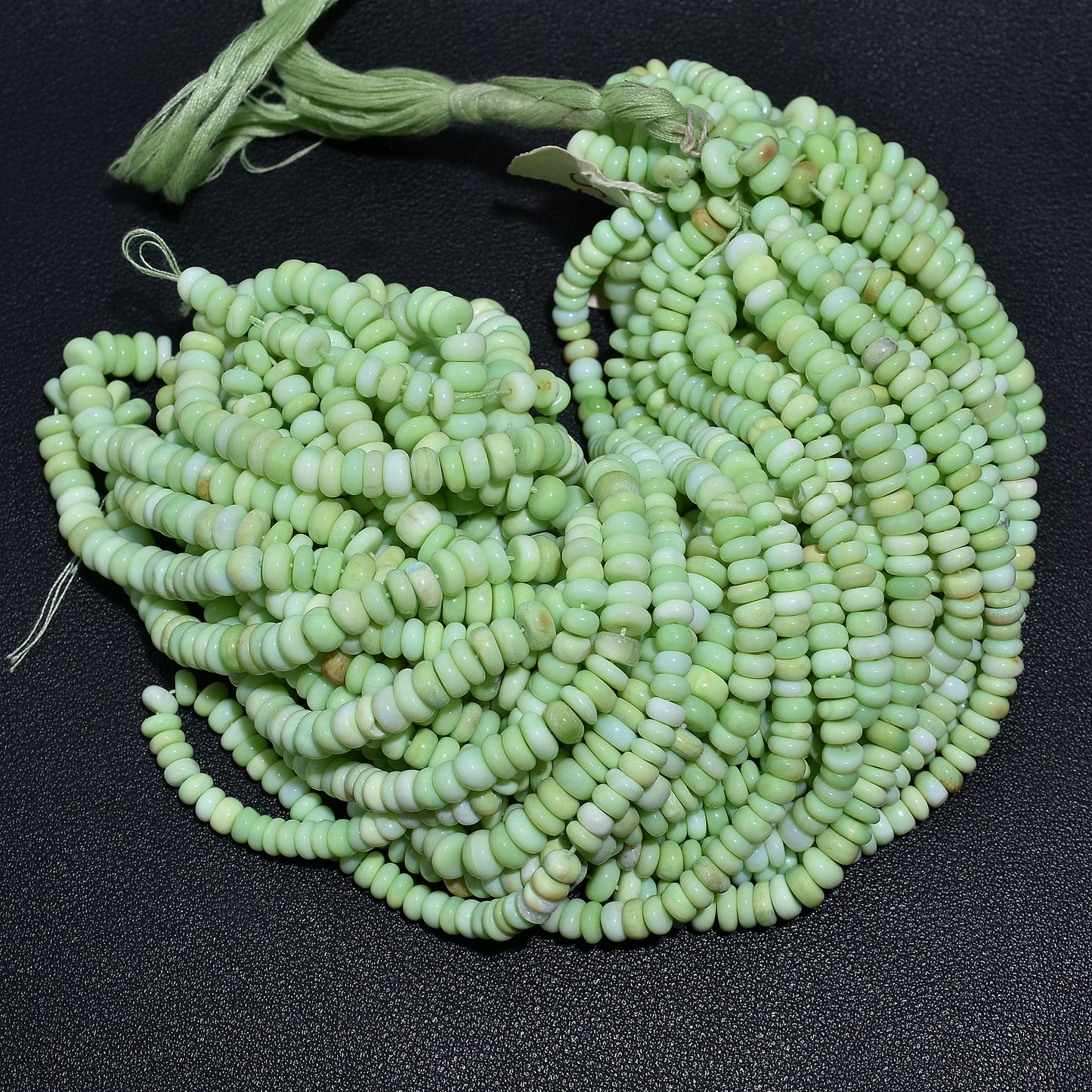 Soft Green Opal Beads – Light-Toned Gemstones for Custom Accessories