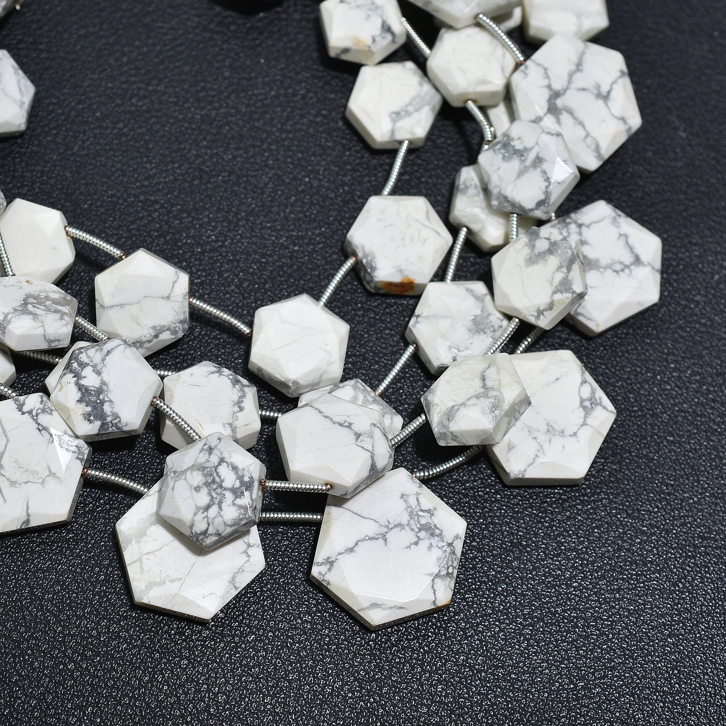 Geometric Howlite Beads-Wholesale Gemstone For Modern Jewelry Design
