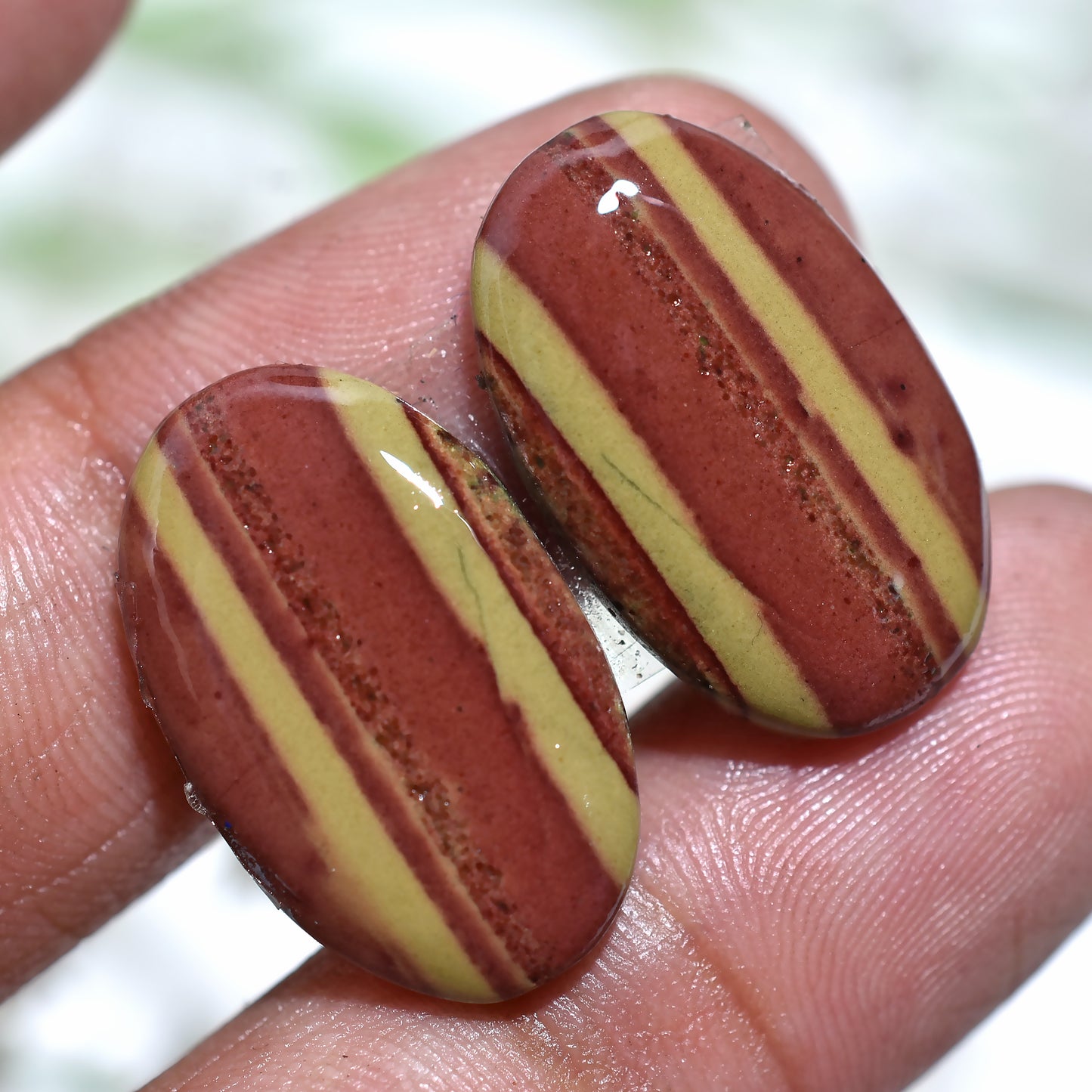 Elegant Imperial Gemstone Pair – Premium Wholesale Stone Set for erring Jewelry
