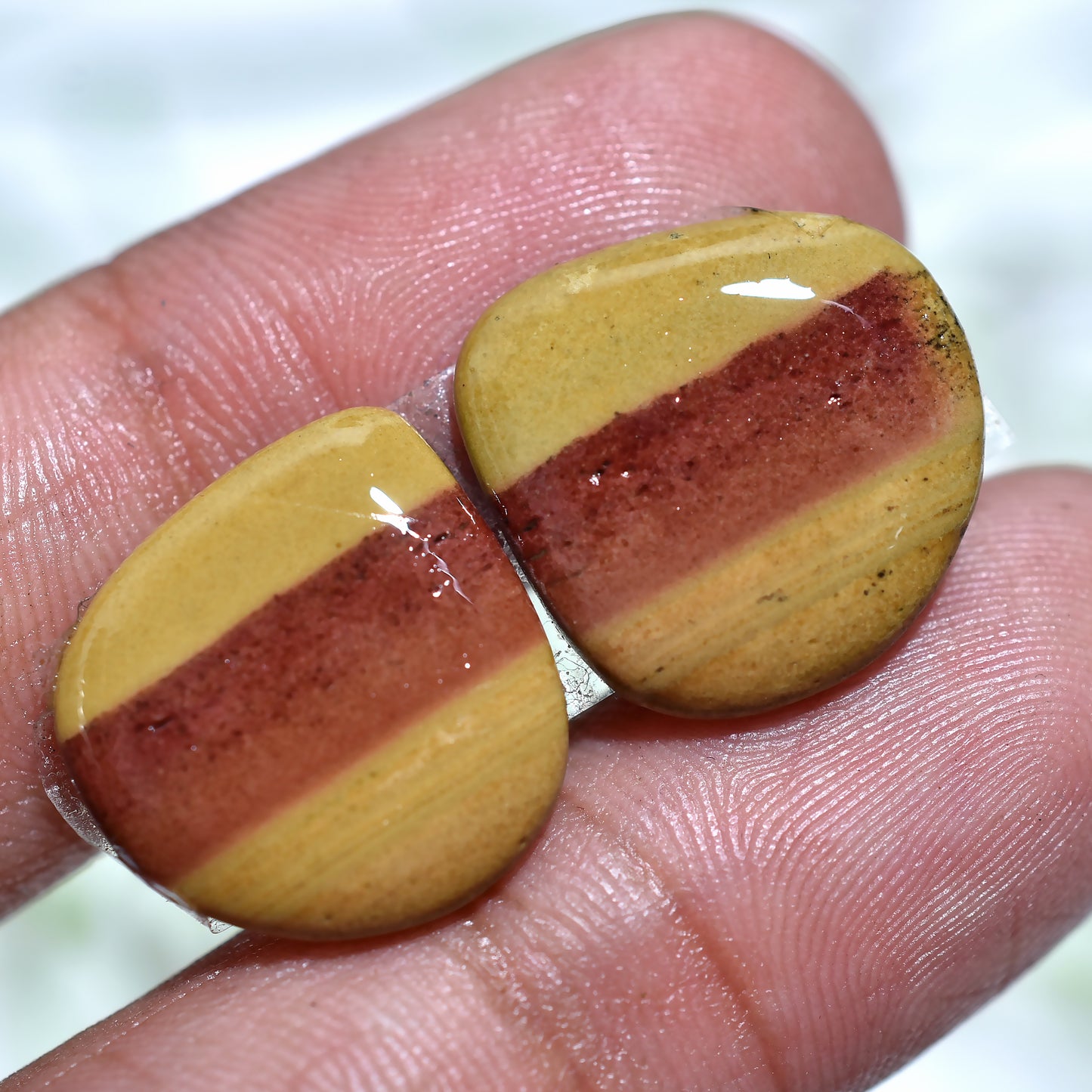 Earth-Toned Imperial Topaz – Handcrafted Matched Gemstone Pair for Jewelry
