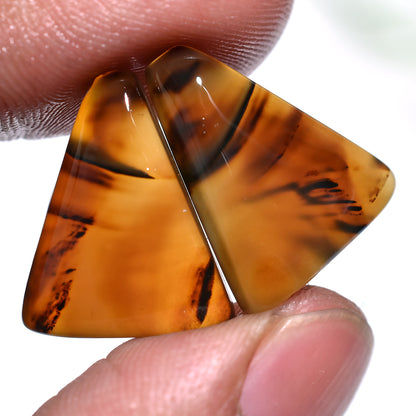 Gorgeous Montana Agate Pair – Wholesale Matched Gemstones Pair for Luxe Creations