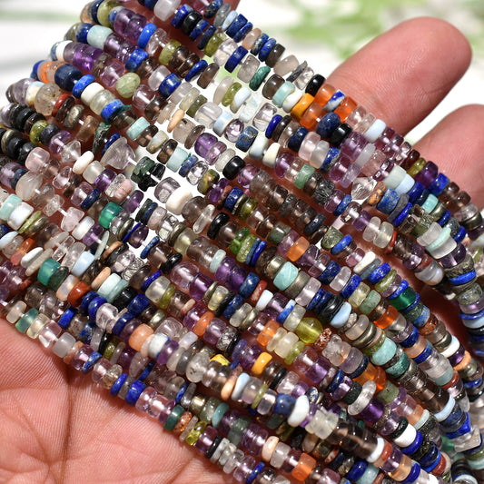 Multi Disco Heishi Tyre Smooth Beads – Wholesale Natural Handmade Gemstone Strand For Custom Jewelry