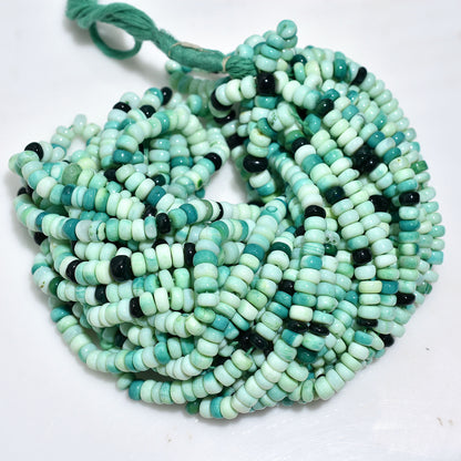 Elegant Multi-Green Opal Rondelle Beads – Gemstone Beads for Jewelry Crafting