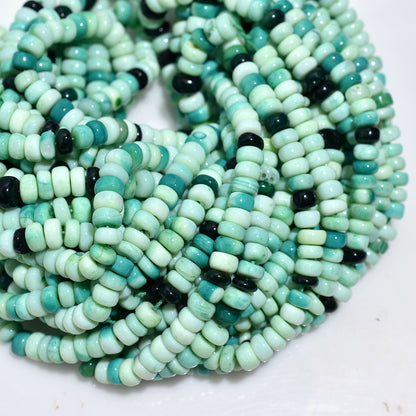 Elegant Multi-Green Opal Rondelle Beads – Gemstone Beads for Jewelry Crafting