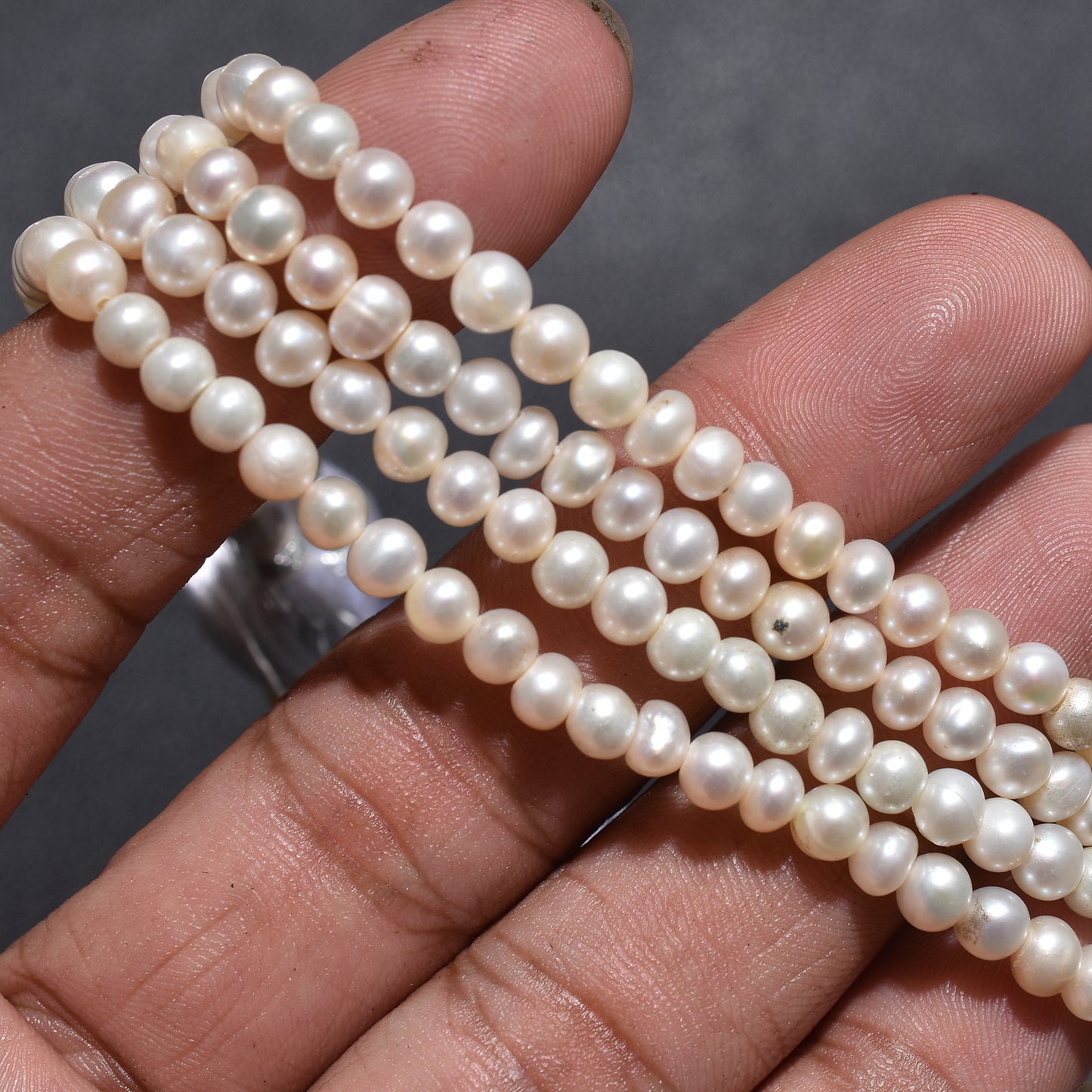 Natural Freshwater Pearl Beads – Elegant White Pearls for Wholesale Gemstone Jewelry