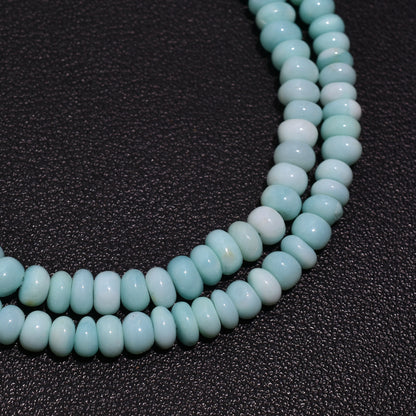 Elegant Peru Opal Rondelle Beads – Dreamy Gemstones for DIY Jewelry Projects