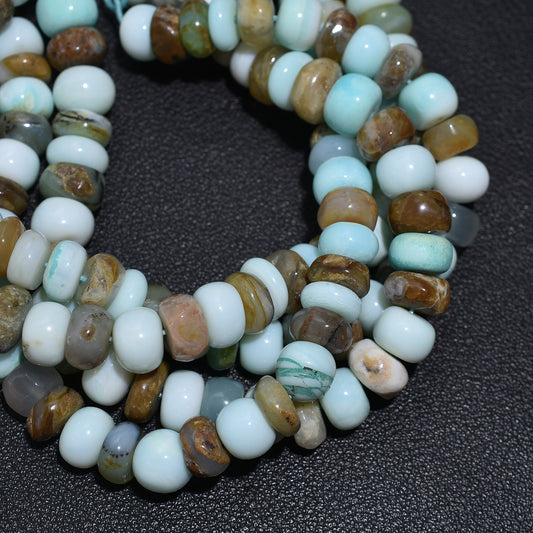 Celestial Peruvian Opals  Beads – Unique Blue & Green Gemstones for Wholesale Jewelry