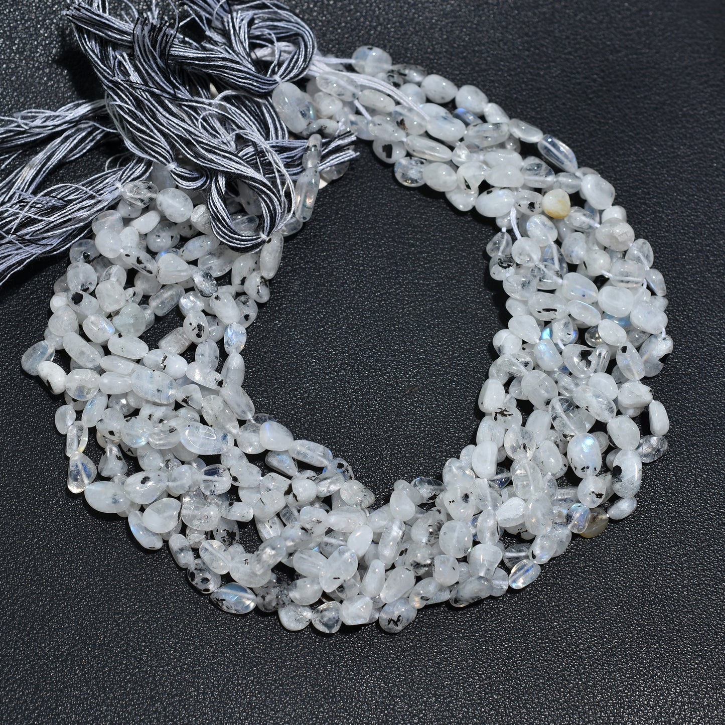 Luminous Rainbow Moonstone Smooth Nuggets Beads – Wholesale Natural Gemstone Strand For Jewelry Makers