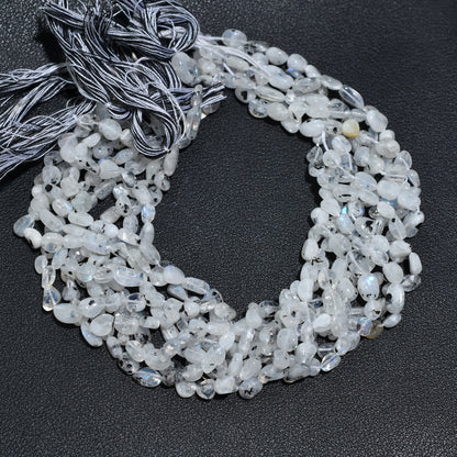 Luminous Rainbow Moonstone Smooth Nuggets Beads – Wholesale Natural Gemstone Strand For Jewelry Makers