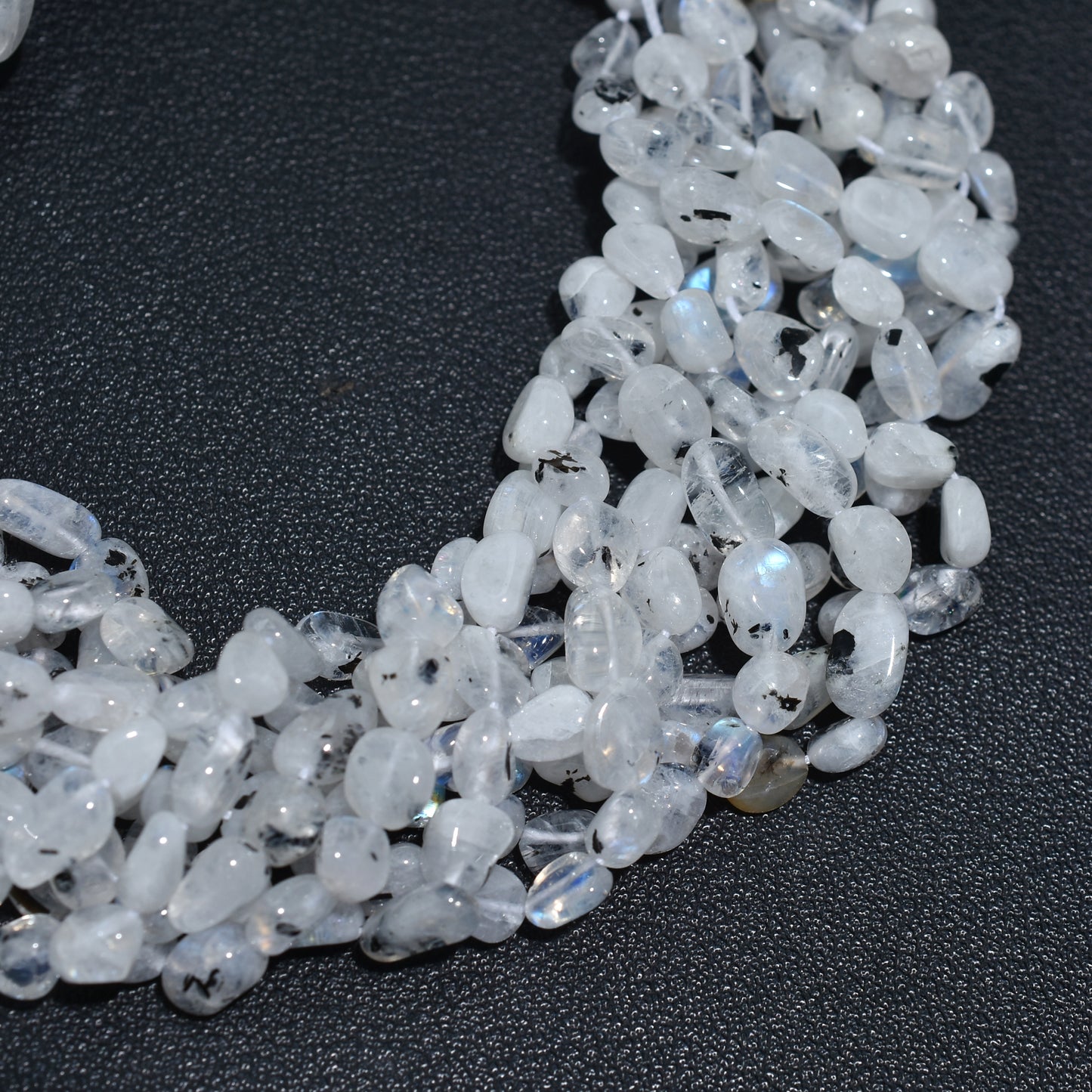 Luminous Rainbow Moonstone Smooth Nuggets Beads – Wholesale Natural Gemstone Strand For Jewelry Makers