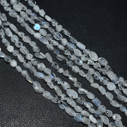 Luminous Rainbow Moonstone Smooth Nuggets Beads – Wholesale Natural Gemstone Strand For Jewelry Makers