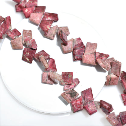 Beautiful Pink Rhodochrosite Faceted Uneven Beads – Wholesale Gemstone Strand For Jewelry & Crafts
