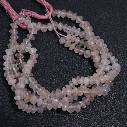 Soft Pink Rose Quartz Button Beads – 12.5 Inch Wholesale Gemstone Strand For Jewelry Designers & Crafters