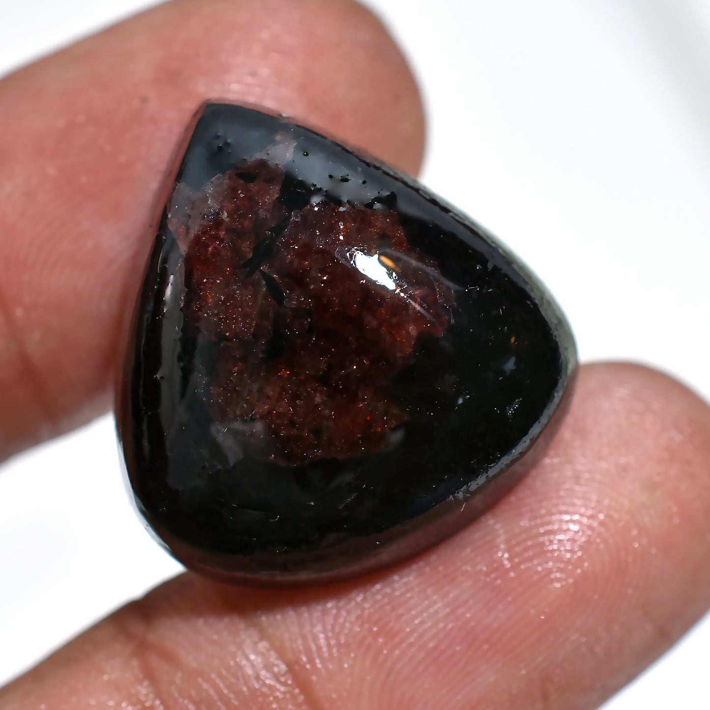 Radiant Ruby Tourmaline Cabochon – Perfect for Pendants and Rings
