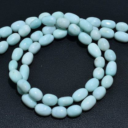 Smooth Sky Blue Opal Nugget Beads – 16 Inch Wholesale Gemstone Strand For Jewelry Making