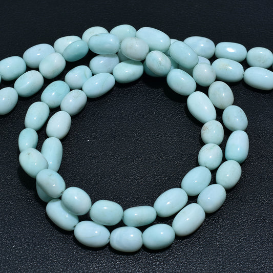 Smooth Sky Blue Opal Nugget Beads – 16 Inch Wholesale Gemstone Strand For Jewelry Making
