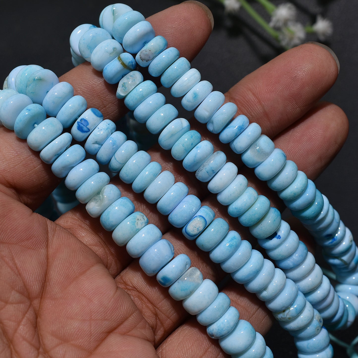 Celestial Sky Opal Beads Strand- Wholesale Round Gemstones for DIY Jewelry