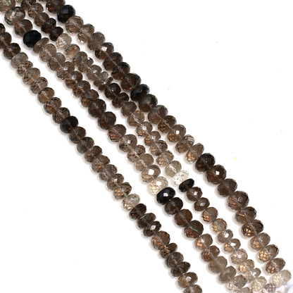 Shadowlight Faceted Smoky Brown Gemstones – Elegant Earth-Tone Beads for Jewelry