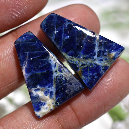Elegant Sodalite Earrings Pair – Wholesale Natural Brilliant Blue Gemstones for Personalized Jewelry